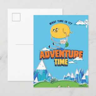 アドベンチャータイム Jake Floating With Finn ポストカード
