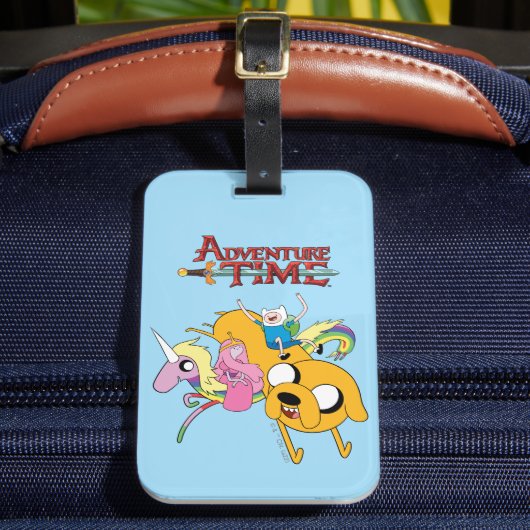アドベンチャータイム | Lady, Bubblegum, Finn, & Jake ラゲッジタグ (正面インサイチュ2)