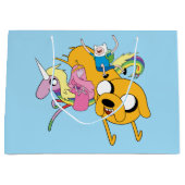 アドベンチャータイム | Lady, Bubblegum, Finn, & Jake ラージペーパーバッグ (正面)