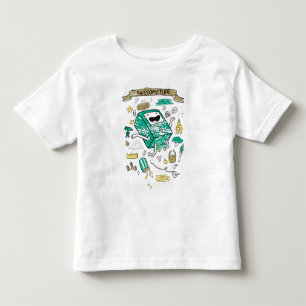 アドベンチャータイム "Wesomatude" BMOスケッチTシャツ トドラーTシャツ