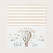 アドベンチャーテディベビーシャワー折りたたみ可能ありがとう (外部フラット)