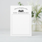 アドベンチャーテーマベビーシャワー アドバイスカード (スタンド正面)