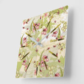 アドベンチャーディッティーラディバードスクエアウォールクロック スクエア壁時計 (傾斜)