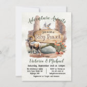 アドベンチャーデザートキャニオン国立公園ベビーシャワー 招待状 (正面)