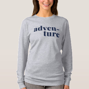 アドベンチャートラベルと自然愛好家文字デザイン Tシャツ