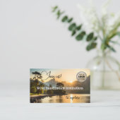 アドベンチャートラベルモダンエージェントQRコード 名刺 (スタンド正面)