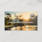 アドベンチャートラベルモダンエージェントQRコード 名刺 (正面)