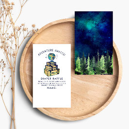 アドベンチャートラベルモダングローブベビーシャワーおむつ エンクロージャーカード