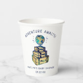 アドベンチャートラベルモダングローブベビーシャワー 紙コップ (正面)