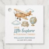 アドベンチャートラベルリトルエクスプローラー誕生日 フェイバータグ (正面)