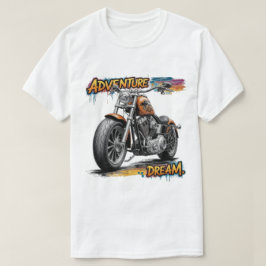 アドベンチャードリームライド - ビンテージチョッパーモーターサイクル Tシャツ