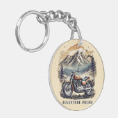 アドベンチャードリーム:ヴィンテージレジェンドバイクロードトリップ キーホルダー (正面左)