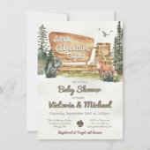 アドベンチャーナショナルパークベビーシャワー招待状 招待状 (正面)