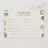 アドベンチャーニュートラル予測アドバイスベビーシャワー エンクロージャーカード (正面)