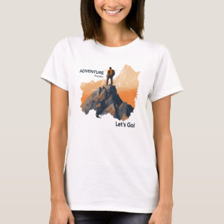 アドベンチャーハイキング冒険が待って行こう! Tシャツ