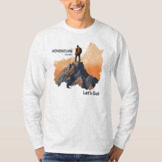 アドベンチャーハイキング冒険が待って行こう! Tシャツ