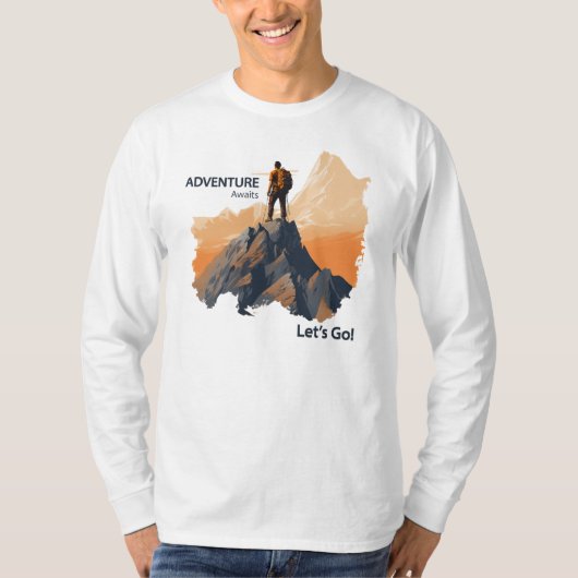 アドベンチャーハイキング冒険が待って行こう！ Tシャツ (正面)