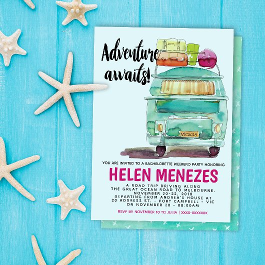 アドベンチャーバチェロレッテウィークエンドゲートウェイ招待状 招待状