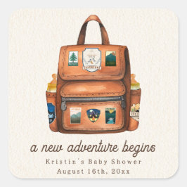アドベンチャーバックパック+ボトルウッドランドベビーシャワー スクエアシール
