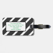 アドベンチャーバナナジャングル名前をカスタムするラゲージタグ ラゲッジタグ (裏面横)