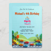 アドベンチャーバースデーパーティーへの道 招待状 (正面/裏面)