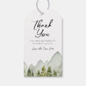 アドベンチャーバースデーパーティーメッセージカード ギフトタグ (正面)