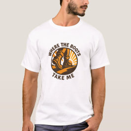 アドベンチャーパスのゴールデンブーツデザイン Tシャツ