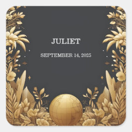 アドベンチャーパスポート ボーディングパス ブライダルシャワー スクエアシール