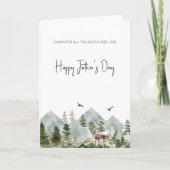 アドベンチャーパパ父の日カードウォーター色 案内状 (正面)