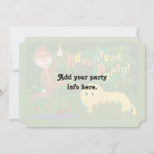 アドベンチャーパーティーおもしろいアートマンガサファリ 招待状 (裏面)