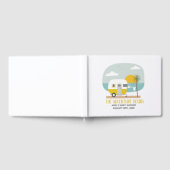 アドベンチャービーチイエローキャンパーニュートラルベビーシャワー ゲストブック (全面)