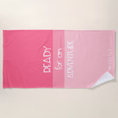 アドベンチャーピグラデーションンク |モノグラムビーチタオル ビーチタオル (正面)