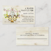 アドベンチャーピンクガールヘッジホッグティーピーおむつラッフル エンクロージャーカード (正面/裏面)