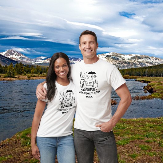 アドベンチャーファミリーバケーションTシャツに行こう Tシャツ