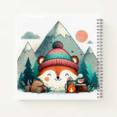 アドベンチャーフォックス - ウィンターキャンピングコージー ノートブック (裏面)