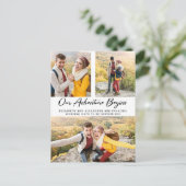 アドベンチャーフォト婚約発表葉書 案内ポストカード (スタンド正面)