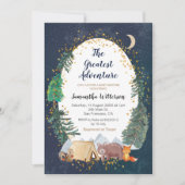 アドベンチャーフォレストベビーシャワー招待状 招待状 (正面)