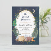 アドベンチャーフォレストベビーシャワー招待状 招待状 (スタンド正面)