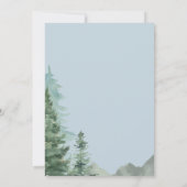 アドベンチャーフォレストボーイベビーシャワー 招待状 (裏面)