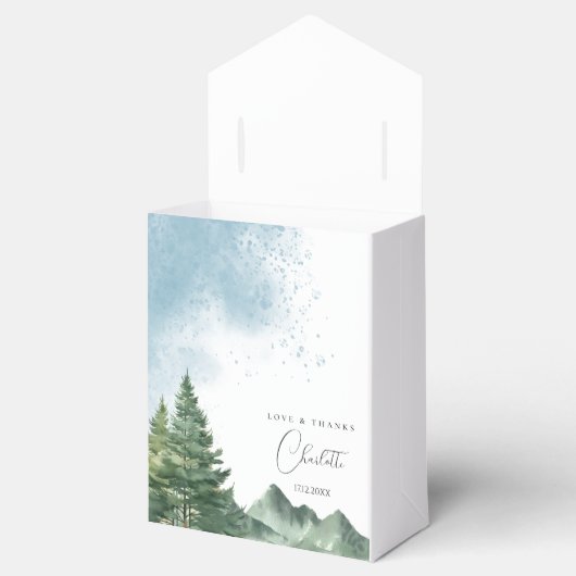 アドベンチャーフォレストボーイ赤ちゃんシャワーお願いボックス フェイバーボックス (オープン)