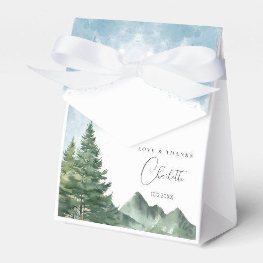 アドベンチャーフォレストボーイ赤ちゃんシャワーお願いボックス フェイバーボックス (正面サイド)