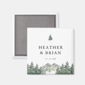 アドベンチャーフォレストマウンテン結婚式の引き出物 マグネット (正面/裏面)