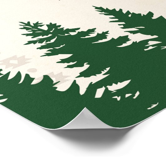 アドベンチャーフォレスト赤ちゃんシャワー歓迎サイン ポスター (角)