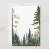 アドベンチャーフォレ素朴スト赤ちゃんシャワー招待状 招待状 (裏面)