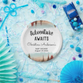 アドベンチャーフォレ素朴スト赤ちゃんシャワー ペーパープレート (パーティー)