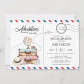 アドベンチャーブライダルシャワー旅行便郵便 招待状 (正面)