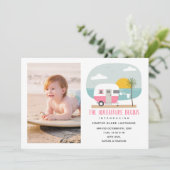 アドベンチャーベスターズピンクビーチキャンパーベビー誕生 案内状 (スタンド正面)