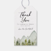 アドベンチャーベビーシャワーメッセージカード ギフトタグ (正面)