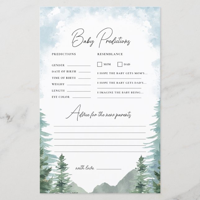 アドベンチャーベビーシャワー予測&アドバイスゲーム (正面)