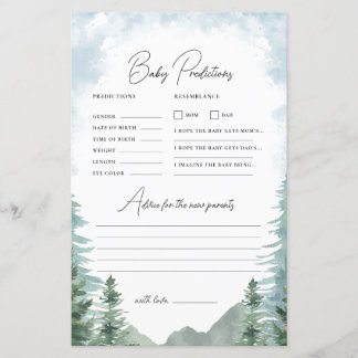 アドベンチャーベビーシャワー予測&アドバイスゲーム